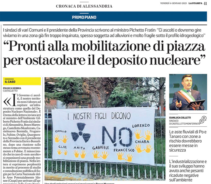 Nuova considerazione sulla questione&nbsp;Nucleare