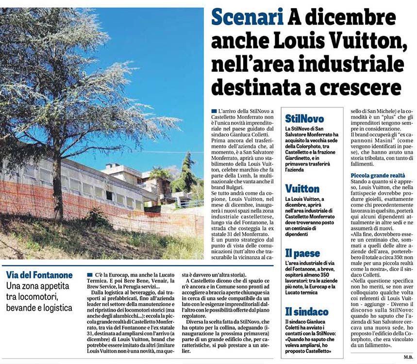 Rinasce la Zona Industriale di Castelletto Monferrato, arrivano nuovi insediamenti