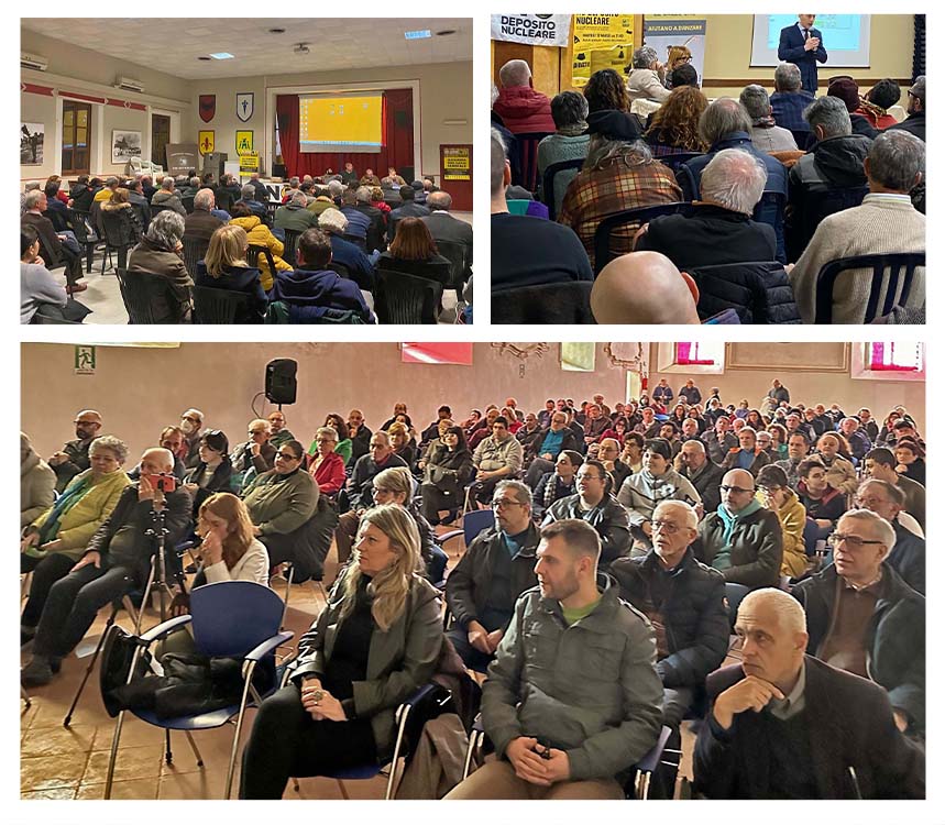Grande affluenza agli incontri pubblici per dire NO al DEPOSITO&nbsp;NUCLEARE