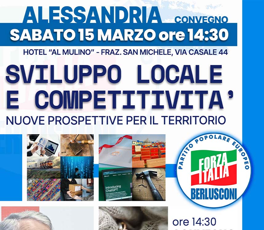 Sviluppo Locale e Competitività, Alessandria 15 Marzo&nbsp;2025