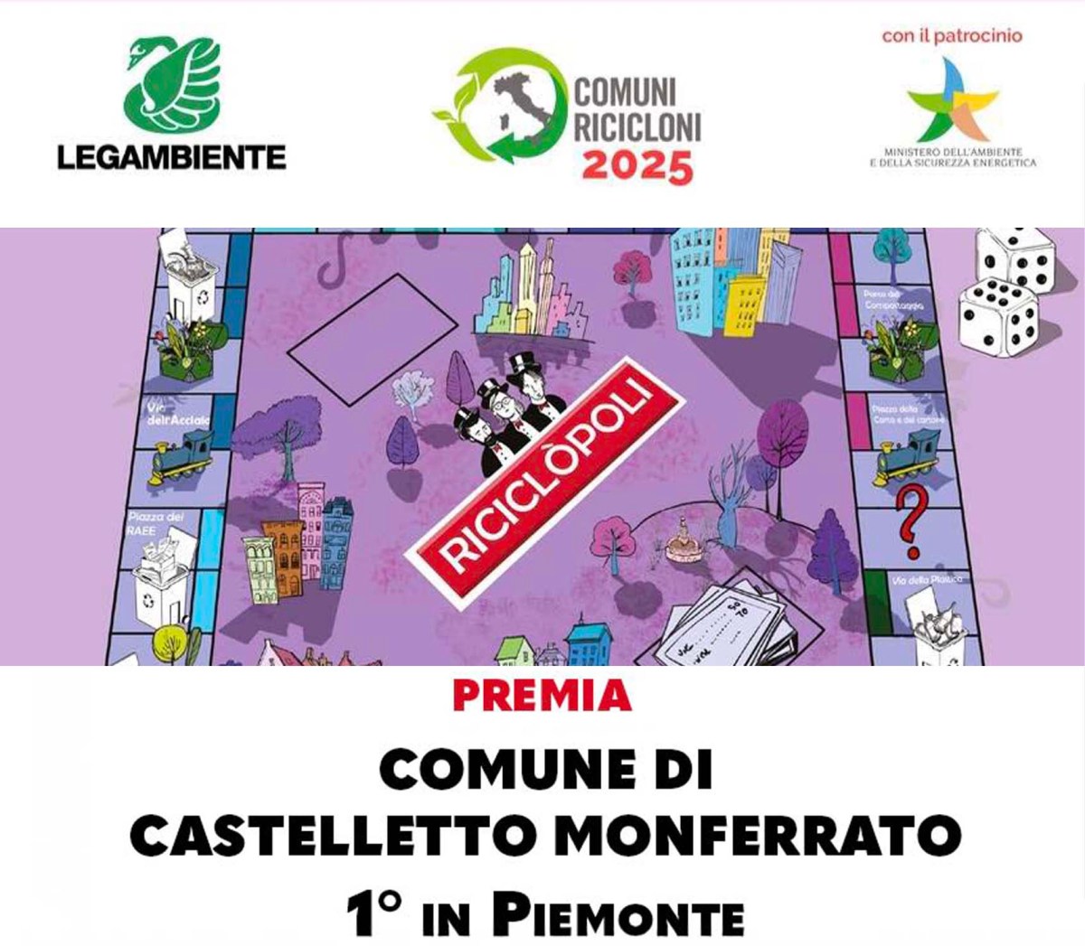 Castelletto Monferrato, un esempio virtuoso: primi in Piemonte per raccolta&nbsp;differenziata